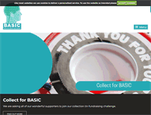 Tablet Screenshot of basiccharity.org.uk